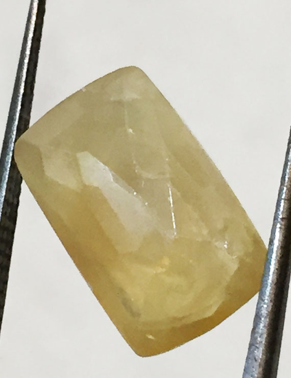 7.51 ct/8.34 ratti Natural Certified Ceylon Pukhraj/Yellow Sapphire